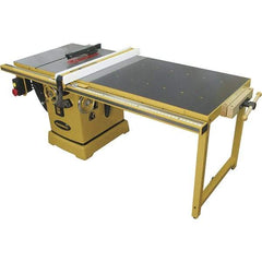 Jet - 10" Blade Diam, 5/8" Arbor Diam, 3 Phase Table Saw - 5 hp, 230/460 Volt, 11-1/4" Cutting Depth - Top Tool & Supply