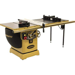 Jet - 10" Blade Diam, 5/8" Arbor Diam, 1 Phase Table Saw - 3 hp, 230 Volt, 11-1/4" Cutting Depth - Top Tool & Supply