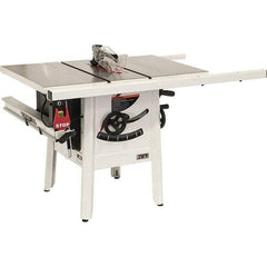 Jet - 10" Blade Diam, 5/8" Arbor Diam, 1 Phase Table Saw - 1-3/4 hp, 27" Wide, 115 Volt, 3-1/8" Cutting Depth - Top Tool & Supply