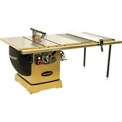 Jet - 14" Blade Diam, 1" Arbor Diam, 3 Phase Table Saw - 7.5 hp, 230/460 Volt, 15-1/2" Cutting Depth - Top Tool & Supply