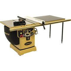 Powermatic - 10" Blade Diam, 5/8" Arbor Diam, 1 Phase Table Saw - 5 hp, 230 Volt, 11-1/4" Cutting Depth - Top Tool & Supply