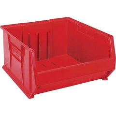 Quantum Storage - 225 Lb Load Capacity Red Polypropylene Tote Container - Stacking, 12" Long x 22-1/2" Wide x 23.9" High - Top Tool & Supply