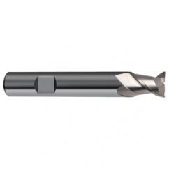 3mm Dia. - 50mm OAL - 45° Helix Bright Carbide End Mill - 2 FL - Top Tool & Supply