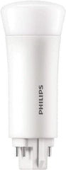 Philips - 5 Watt LED Commercial/Industrial 4 Pin Lamp - 4,000°K Color Temp, 580 Lumens, Plug-in-Vertical, 50,000 hr Avg Life - Top Tool & Supply