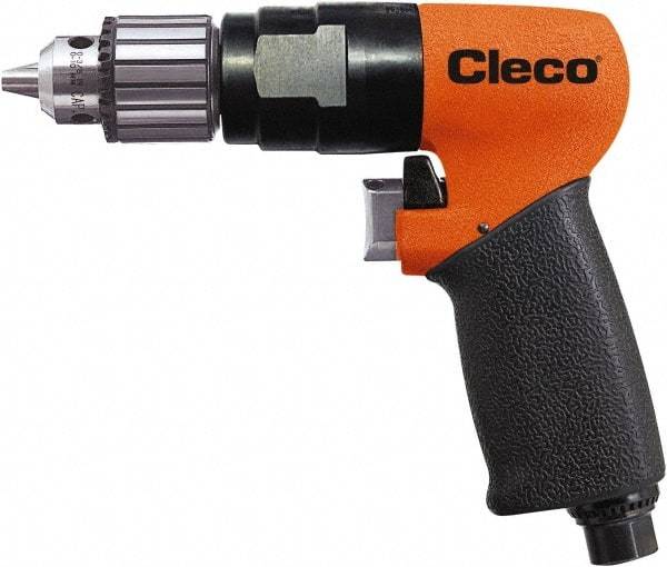 Cleco - 3/8" Keyed Chuck - Pistol Grip Handle, 2,800 RPM, 0.2 LPS, 25 CFM, 1 hp, 90 psi - Top Tool & Supply