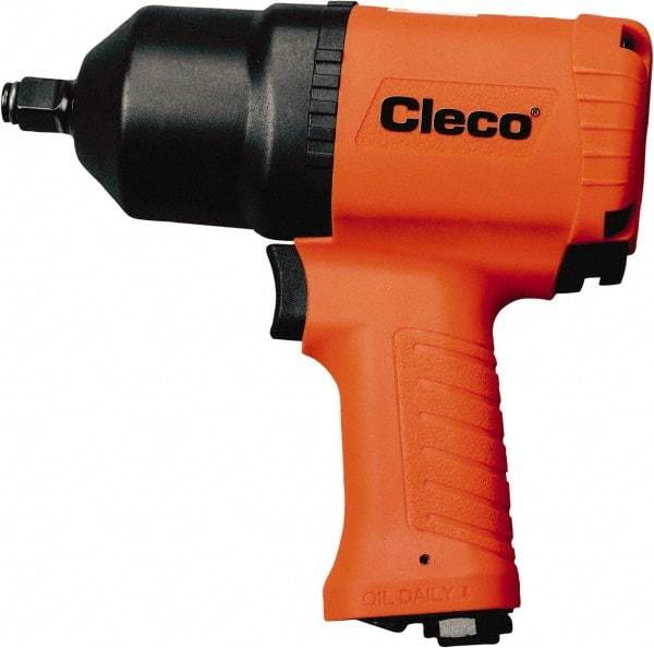 Cleco - 1/2" Drive, 550 RPM, 746 Ft/Lb Torque Impact Wrench - T-Handle, 1,600 IPM, 5.3 CFM, 620 psi, 1/4" NPT Inlet - Top Tool & Supply