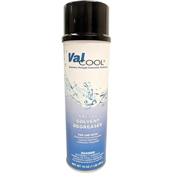 ValCool - 20 oz Can Cleaner/Degreaser - Aerosol, Solvent-Based, Unscented - Top Tool & Supply