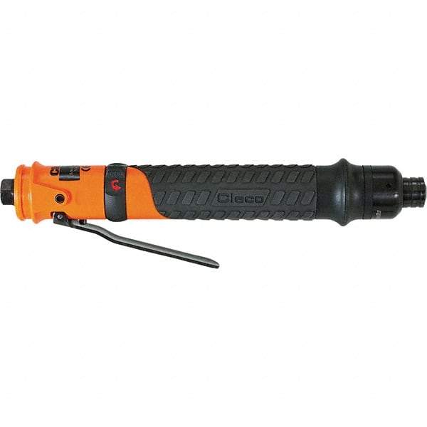 Cleco - 1/4" Bit Holder, 660 RPM, Inline Handle Air Screwdriver - 0.3 to 3.8 Ft/Lb Torque, 1/8" Inlet, 11 CFM - Top Tool & Supply