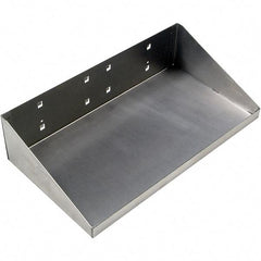 Triton - Stainless Steel Pegboard Shelf - For Use with Stainless Steel Square Hole LocBoards Pegboards - Top Tool & Supply