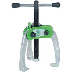 KUKKO - 3 Jaw, 1/4" to 2-3/8" Spread, 1-1/2 Ton Capacity, Jaw Puller - 2" Reach, For Bearings, Gears, Discs - Top Tool & Supply