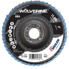 4″ Vortec Pro Abrasive Flap Disc, Angled, Phenolic Backing, 40Z, 5/8″ Arbor Hole - Top Tool & Supply