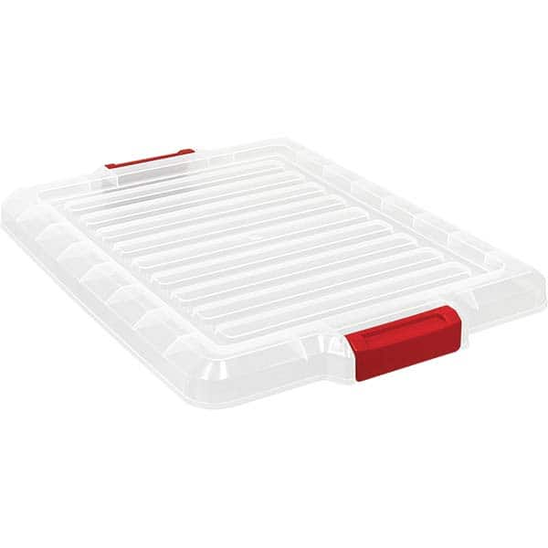 Quantum Storage - Tote & Storage Container Lids For Use With: Quantum Storage Systems - LC191507CL Width (Decimal Inch): 16.5000 - Top Tool & Supply