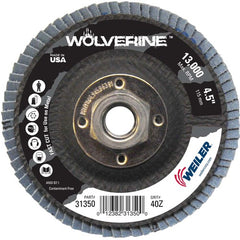 4-1/2″ Vortec Pro Abrasive Flap Disc, Angled, Phenolic Backing, 40Z, 5/8″-11 Arbor Hole - Top Tool & Supply