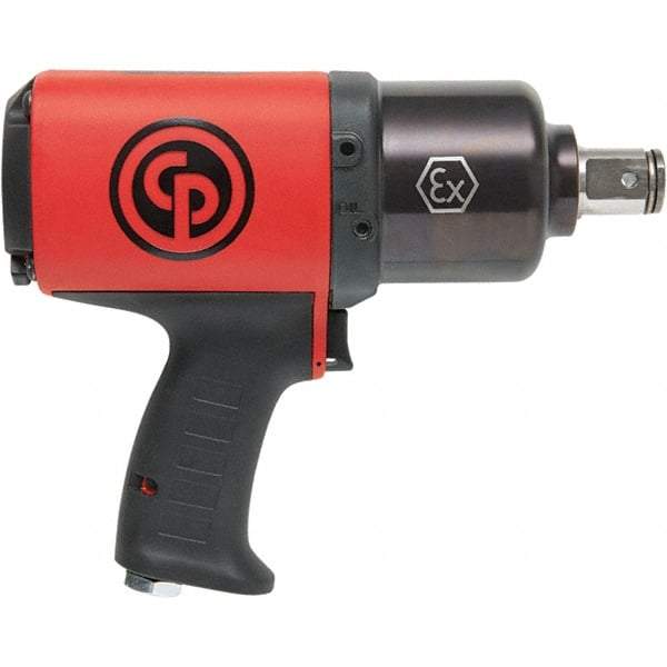 Chicago Pneumatic - 1" Drive, 5,100 RPM, 1,290 Ft/Lb Torque Impact Wrench - Pistol Grip Handle, 38 CFM, 90 psi, 3/8" NPT Inlet - Top Tool & Supply