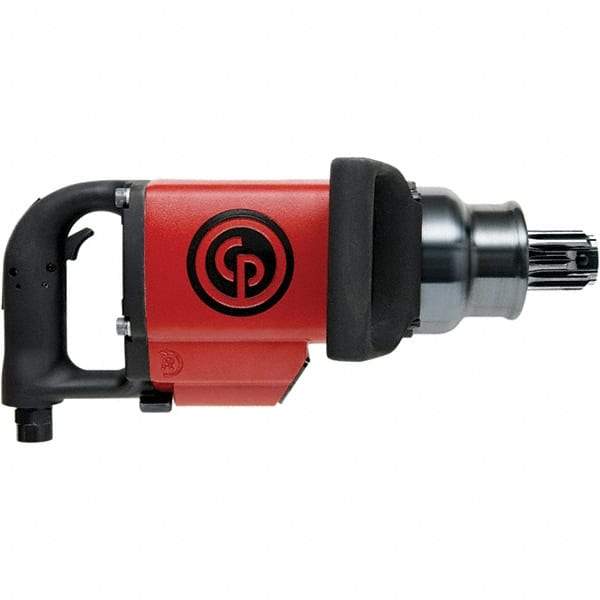 Chicago Pneumatic - #5 Spline Drive, 3,500 RPM, 3,600 Ft/Lb Torque Impact Wrench - D-Handle, 51.5 CFM, 90 psi, 1/2" NPT Inlet - Top Tool & Supply