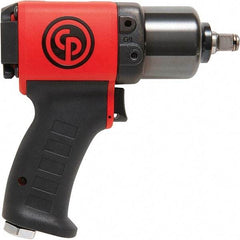 Chicago Pneumatic - 1/2" Drive, 11,500 RPM, 350 Ft/Lb Torque Impact Wrench - Pistol Grip Handle, 24.2 CFM, 90 psi, 1/4" NPT Inlet - Top Tool & Supply