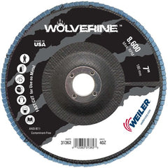 7″ Vortec Pro Abrasive Flap Disc, Angled, Phenolic Backing, 40Z, 7/8″ Arbor Hole - Top Tool & Supply