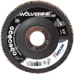 4 1/2″ - 7/8″ - 60 Grit - T29 Zirconium Wolverine Fast Cut Flap Disc - Top Tool & Supply