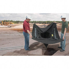 UltraTech - 5' Long x 5' Wide, Nonwoven Polypropylene Geotextile Drain Guard - Black, Use for Stormwater/Construction Compliance - Top Tool & Supply