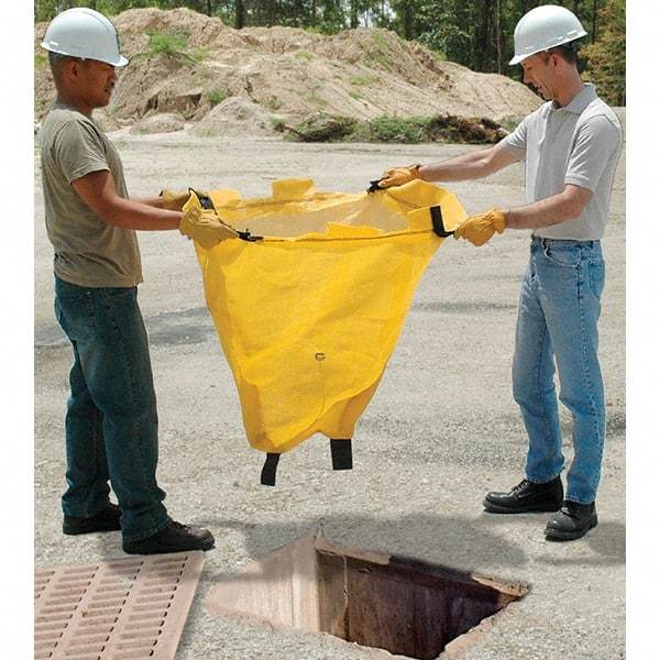 UltraTech - 3' Long x 2' Wide, Polypropylene Drain Guard - Yellow, Use for Stormwater/Construction Compliance - Top Tool & Supply