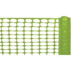 PRO-SAFE - 100' Long x 4' High, Lime Reusable Safety Fence - Top Tool & Supply