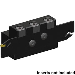 Kennametal - Tool Block Style EVTZN, 32mm Blade Height, 78mm OAL, 54.5mm OAH, Indexable Cutoff Blade Tool Block - 20mm Shank Height, 20mm Shank Width, Through Coolant, Series Beyond Evolution - Top Tool & Supply