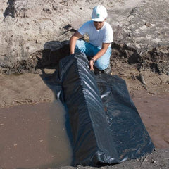 UltraTech - 84" Long x 10-1/2" High x 67" Wide Silt Dike - Black Urethane Foam/Geotextile, For Stormwater - Top Tool & Supply