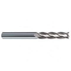 5/8 Dia. x 6 Overall Length 4-Flute Square End Solid Carbide SE End Mill-Round Shank-Center Cut-Uncoated - Top Tool & Supply
