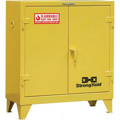 Strong Hold - Safety Cabinets   Hazardous Chemical Type: Flammable and Combustible Liquids    Color: Safety Yellow - Top Tool & Supply