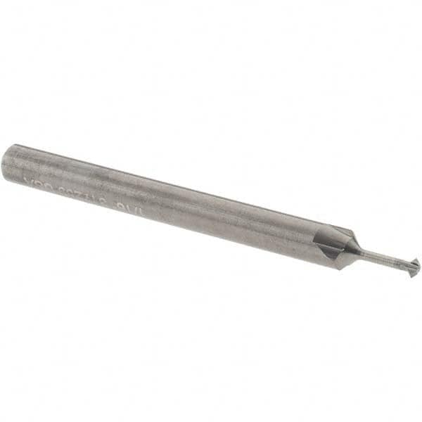 Accupro - 1/16° 1/16" Cut Diam, 0.031" Cut Width, 1/8" Shank, Solid Carbide Double-Angle Cutter - Top Tool & Supply