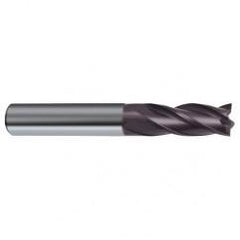 3/8 Dia. x 3 Overall Length 4-Flute Square End Solid Carbide SE End Mill-Round Shank-Center Cut-Firex - Top Tool & Supply