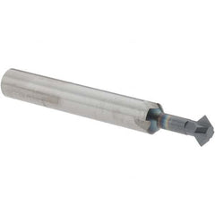 Accupro - 1/4° 1/4" Cut Diam, 1/8" Cut Width, 1/4" Shank, Solid Carbide Double-Angle Cutter - Top Tool & Supply