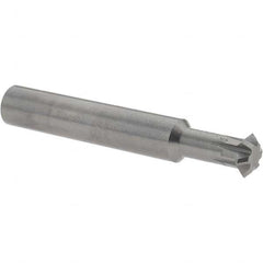 Accupro - 3/8° 3/8" Cut Diam, 1/8" Cut Width, 3/8" Shank, Solid Carbide Double-Angle Cutter - Top Tool & Supply