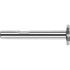 Harvey Tool - 3/4" Cut Diam, 2mm Cut Width, 1/2" Shank, Straight-Tooth Woodruff Keyseat Cutter - Exact Industrial Supply