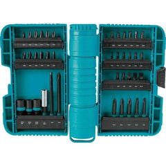 Makita - Power Bit, Insert Bit & Nut Driver Set - 1/4 to 3/8" Hex, #2, 1/4", 3/8" Drive, Phillips, Slotted, Torx, Square Point - Top Tool & Supply