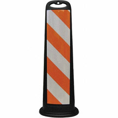 PRO-SAFE - Traffic Barrels, Delineators & Posts Type: Vertical Panel Material: Polyethylene - Top Tool & Supply