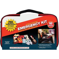 PRO-SAFE - Highway Safety Kits Type: Emergency Roadside Kit Number of Pieces: 60 - Top Tool & Supply