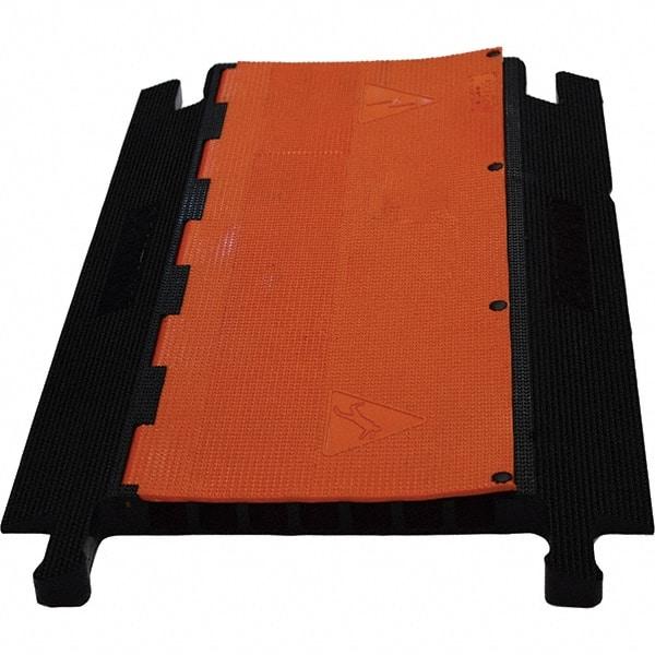 PRO-SAFE - 36" Long x 24" Wide x 1-3/4" High, Polyurethane Ramp Cable Guard - 18,000 Lb Load Limit - Top Tool & Supply