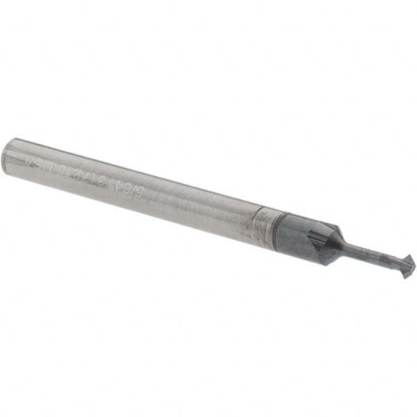 Accupro - 5/64° 5/64" Cut Diam, 0.039" Cut Width, 1/8" Shank, Solid Carbide Double-Angle Cutter - Top Tool & Supply