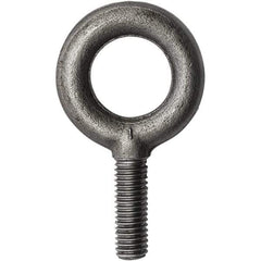 Campbell - 2,600 Lb Capacity, Forged Steel, 1/2-13 Thread, Fixed Lifting Eye Bolt - Fully Threaded, 1-1/2" Shank, 1-1/2" Thread Length, Shoulder - Top Tool & Supply