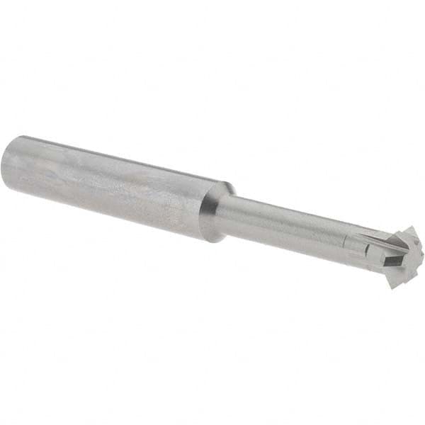 Accupro - 1/2° 1/2" Cut Diam, 0.187" Cut Width, 1/2" Shank, Solid Carbide Double-Angle Cutter - Top Tool & Supply