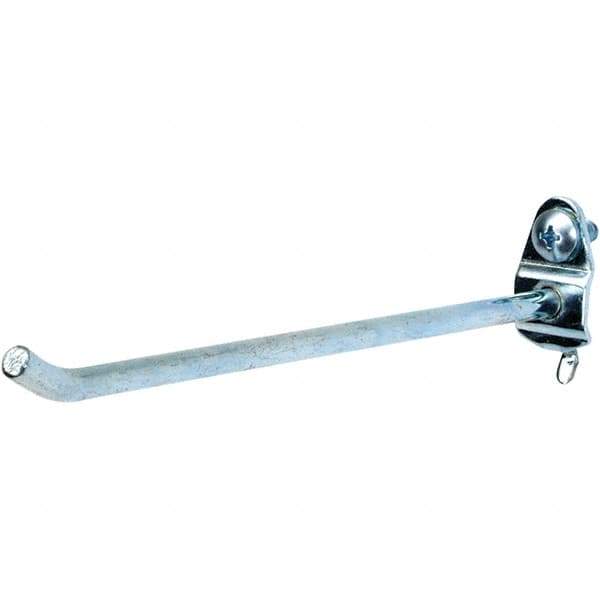 NMC - 6" Long Pegboard Hook - 6" Projection, 30° Bend, Steel - Top Tool & Supply