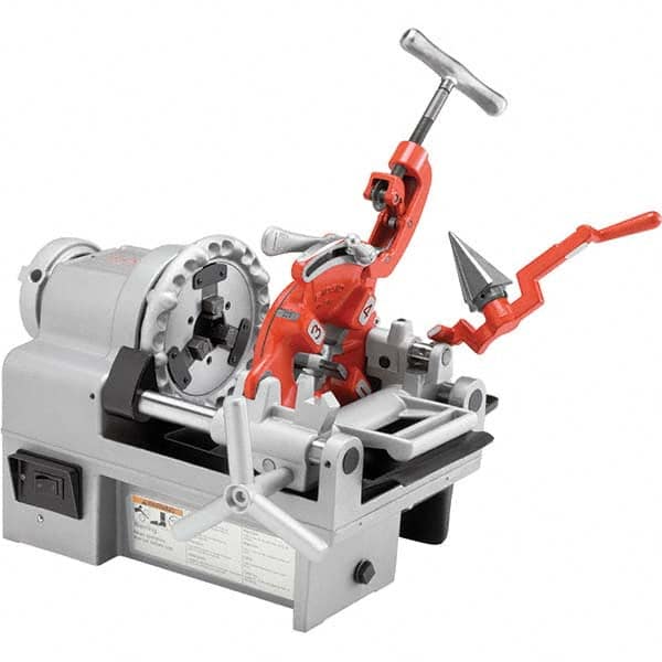 Ridgid - Pipe Threading Machines Maximum Pipe Size Capacity (mm): 37.00 Maximum Pipe Size Capacity (Inch): 1-1/2 - Top Tool & Supply