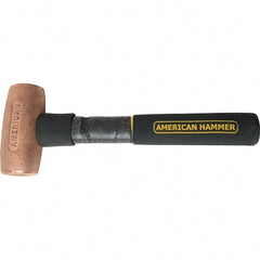 American Hammer - 3 Lb Copper Nonsparking Hammer - Exact Industrial Supply