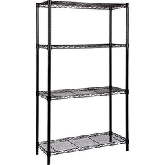 Quantum Storage - 4 Shelf Wire Shelving - Starter Unit - 12" Wide x 36" Deep x 74" High, - Top Tool & Supply