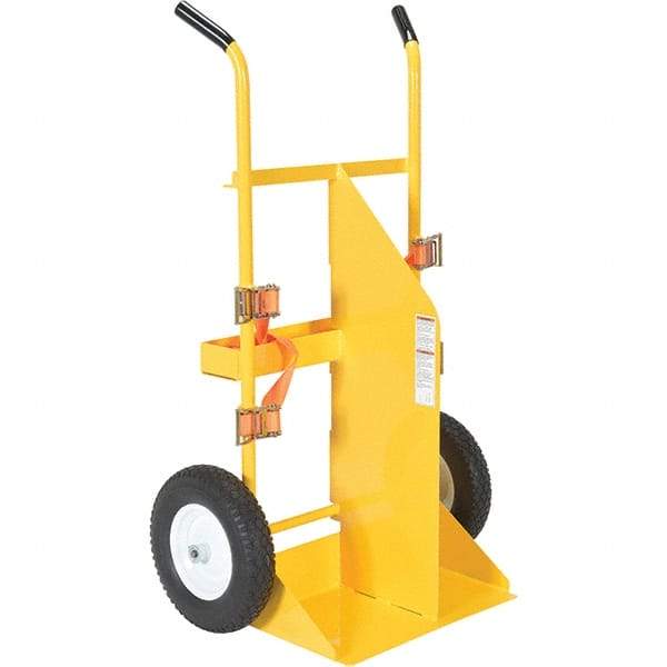 Vestil - 500 Lb Capacity 57" OAH Torch Cart - Dual Grip Handle, Steel, Foam Filled Wheels - Top Tool & Supply