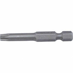 Wiha - T20 Power Bit - 1/4" Drive, 2" OAL - Top Tool & Supply