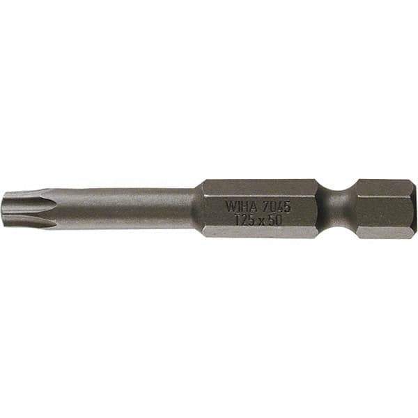 Wiha - T50 Power Bit - 1/4" Drive, 2" OAL - Top Tool & Supply