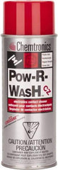 Chemtronics - 12 Ounce Aerosol Contact Cleaner - 31 kV Dielectric Strength, Nonflammable, Plastic Safe - Top Tool & Supply