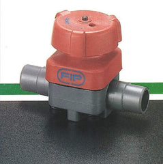 Simtech - 1" Pipe, 150 Max psi, Diaphragm Valve - Spigot End Connection, PVC, EPDM Seal - Top Tool & Supply